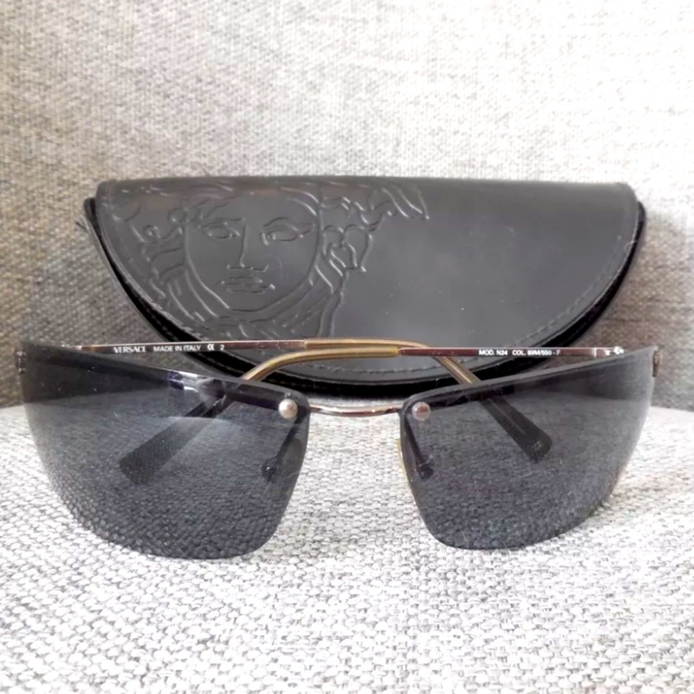 Versace Black Sunglasses with Case